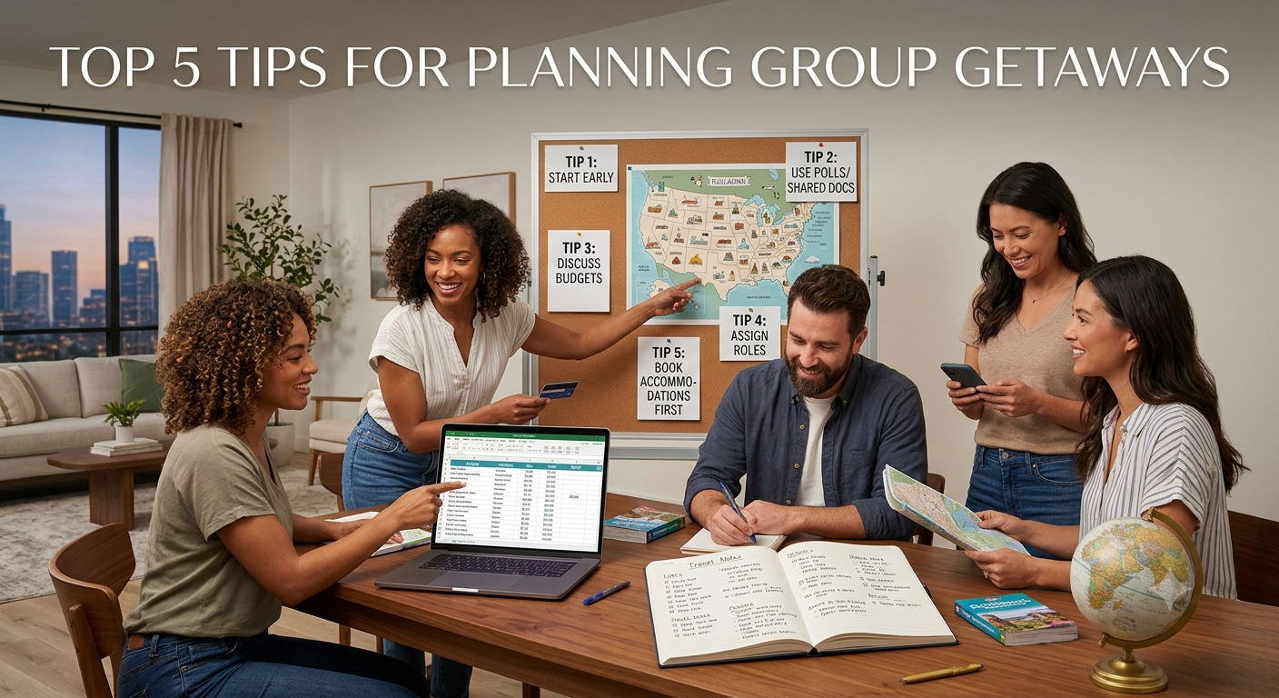 Top 5 Tips for Planning Group Getaways