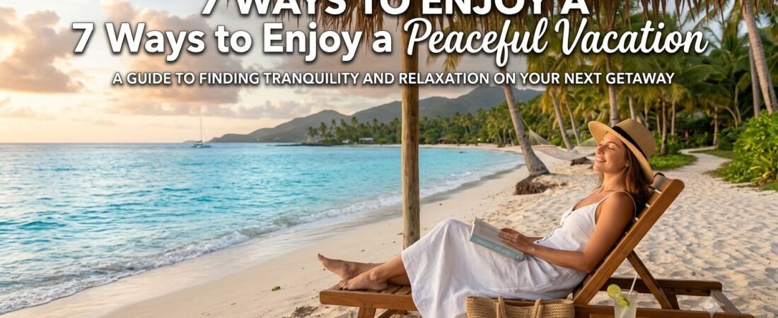7 Ways to Enjoy a Peaceful Vacation